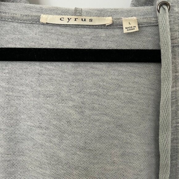 EUC - Large- Light Grey - Long Hooded Cardigan - Picture 4 of 4